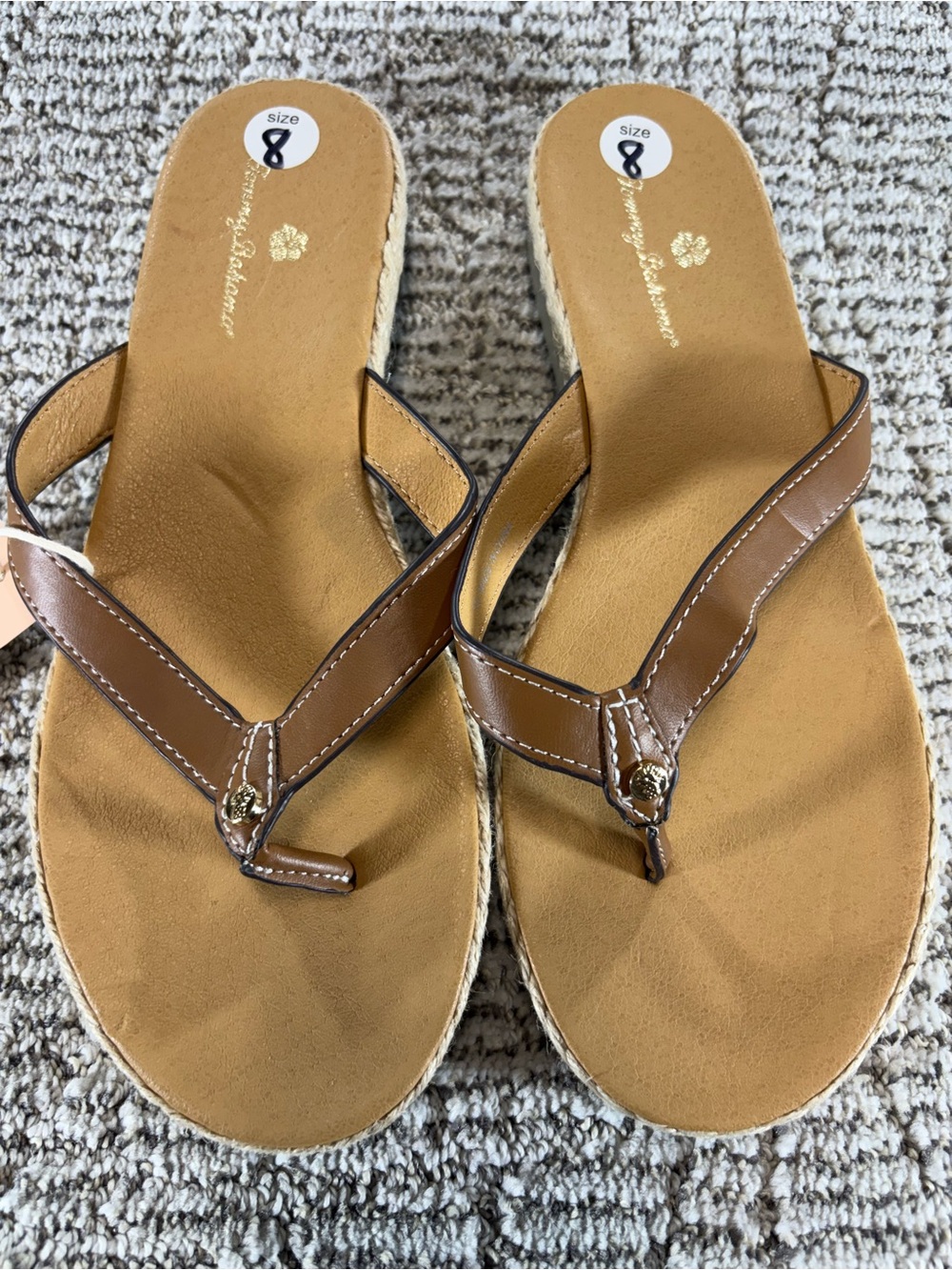 NWT Tommy Bahama Women’s Size 8 Flip Flop Sandals - Picture 4 of 8